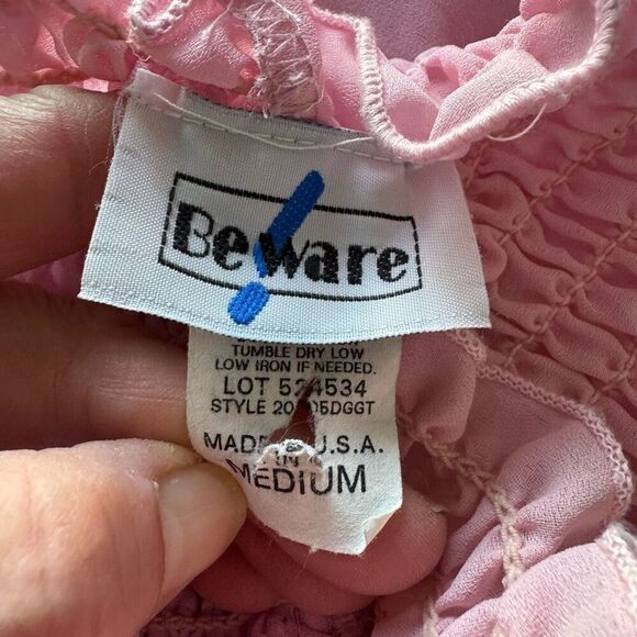 Fairy Core Pink Strapless Dress Size M - Picture 5 of 5